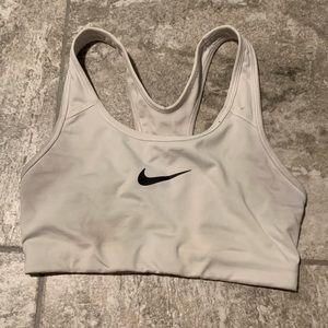 womens white nike sports bra